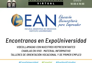Encontrá a EAN en Expouniversidad 2020