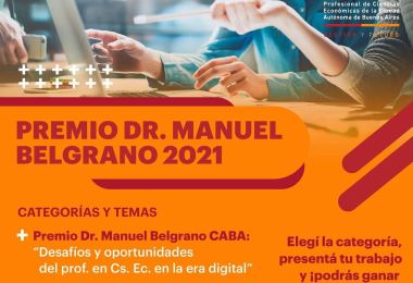 Participá del premio "Dr. Manuel Belgrano 2021" del CPCE